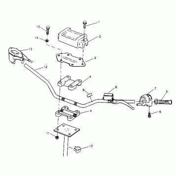 STEERING - HANDLEBAR 2x4 300 W947530 (4926742674B004)