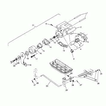 REAR BRAKE ASSEMBLY 2x4 300 W947530 (4926742674B014)