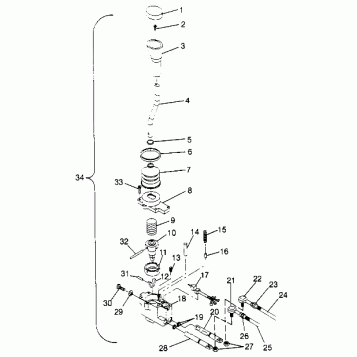 SHIFT LINKAGE ASSEMBLY 2x4 300 W947530 (4926742674C002)