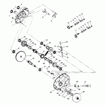 GEARCASE ASSEMBLY 2x4 300 W947530 (4926742674C003)