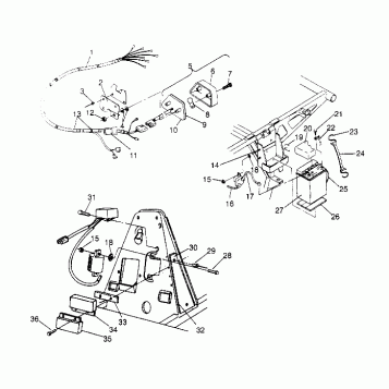 ELECTRICAL/TAILLIGHT ASSEMBLY 2x4 300 W947530 (4926742674C005)