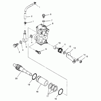 OIL PUMP 2x4 300 W947530 (4926742674C010)