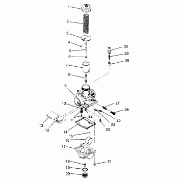 CARBURETOR 2x4 300 W947530 (4926742674C011)
