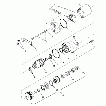 STARTING MOTOR 2x4 300 W947530 (4926742674C013)