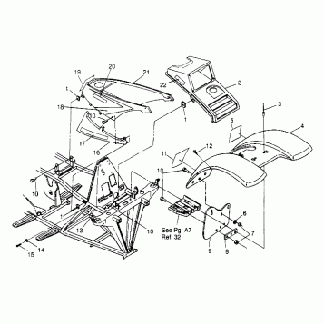 FRONT CAB ASSEMBLY 2x4 400L W947540 (4926752675A005)