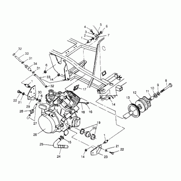 ENGINE MOUNTING 2x4 400L W947540 (4926752675A008)