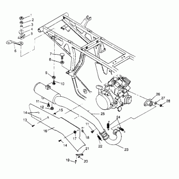 EXHAUST SYSTEM 2x4 400L W947540 (4926752675A010)