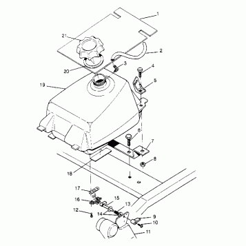 FUEL TANK ASSEMBLY 2x4 400L W947540 (4926752675A011)