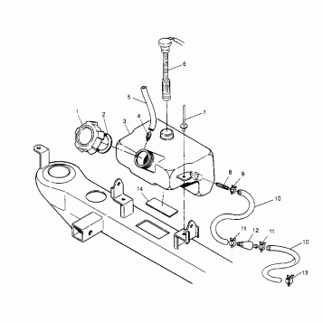 OIL TANK ASSEMBLY 2x4 400L W947540 (4926752675A012)