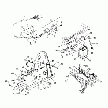 ELECTRICAL/TAILLIGHT ASSEMBLY 2x4 400L W947540 (4926752675C005)