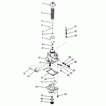 CARBURETOR 2x4 400L W947540 (4926752675C012)
