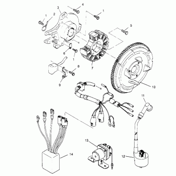 MAGNETO ASSEMBLY 2x4 400L W947540 (4926752675D001)