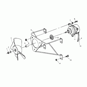 FAN ASSEMBLY - W948130 (4926762676A009)