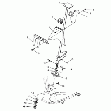 STEERING POST ASSEMBLY 4x4 300 W948130 (4926762676B008)