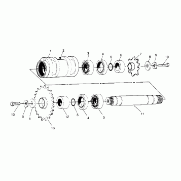 CENTER TIGHTENER ASSEMBLY 4x4 300 W948130 (4926762676B012)