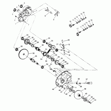 GEARCASE ASSEMBLY 4x4 300 W948130 (4926762676C007)
