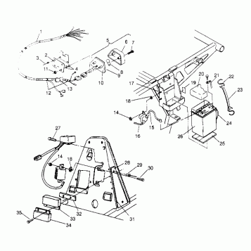 ELECTRICAL/TAILLIGHT ASSEMBLY 4x4 300 W948130 (4926762676C009)