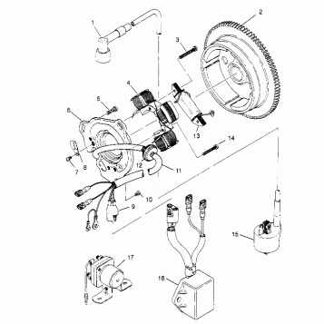MAGNETO ASSEMBLY 4x4 300 W948130 (4926762676C014)