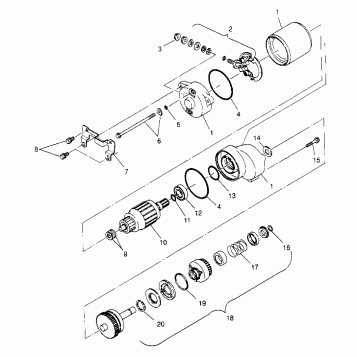 STARTING MOTOR 4x4 300 W948130 (4926762676D001)