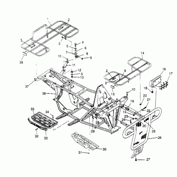 BUMPER/RACK MOUNTING  4X4 400L W948140 (4926772677A007)