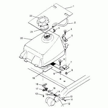FUEL TANK ASSEMBLY  4X4 400L W948140 (4926772677A011)