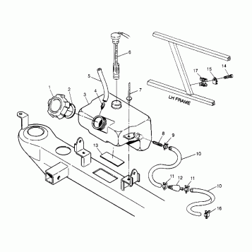 OIL TANK ASSEMBLY  4X4 400L W948140 (4926772677A012)