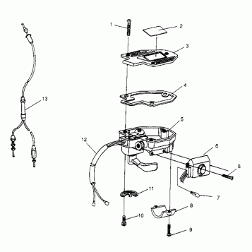 CONTROLS - THROTTLE ASM./CABLE  4X4 400L W948140 (4926772677B010)