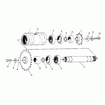 CENTER TIGHTENER ASSEMBLY  4X4 400L W948140 (4926772677B012)