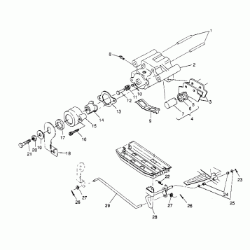 REAR BRAKE ASSEMBLY  4X4 400L W948140 (4926772677C004)