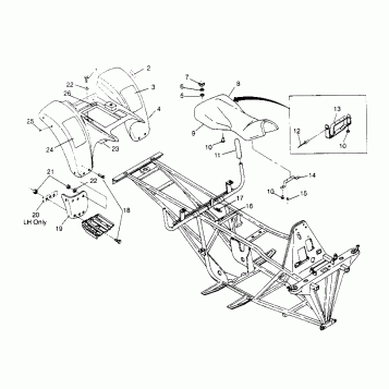 REAR CAB ASSEMBLY 6x6 300 W948730 (4926792679A006)