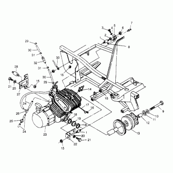 ENGINE MOUNTING 6x6 300 W948730 (4926792679A009)