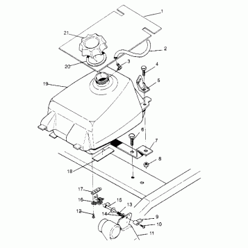FUEL TANK ASSEMBLY 6x6 300 W948730 (4926792679A011)