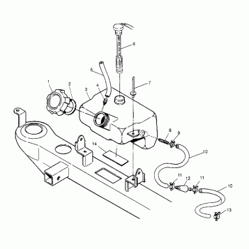 OIL TANK ASSEMBLY 6x6 300 W948730 (4926792679A012)