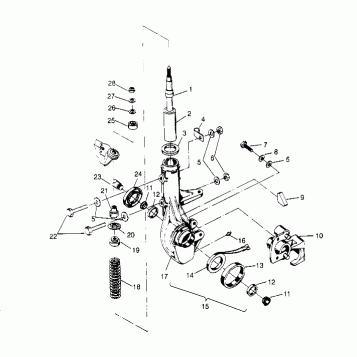 FRONT STRUT ASSEMBLY 6x6 300 W948730 (4926792679B004)