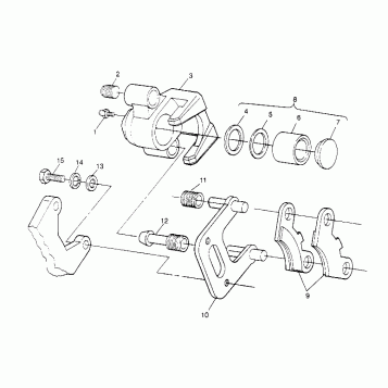 FRONT BRAKE ASSEMBLY 6x6 300 W948730 (4926792679B006)