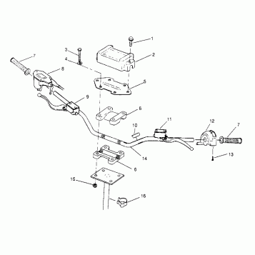 STEERING - HANDLEBAR 6x6 300 W948730 (4926792679B008)