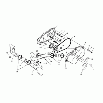 CLUTCH COVER ASSEMBLY 6x6 300 W948730 (4926792679C007)
