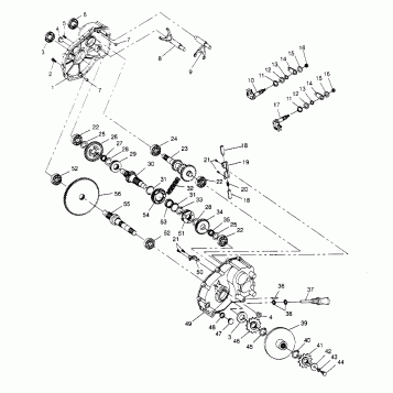 GEARCASE ASSEMBLY 6x6 300 W948730 (4926792679D001)