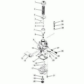 CARBURETOR 6x6 300 W948730 (4926792679D007)