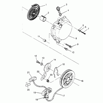 RECOIL STARTER 6x6 300 W948730 (4926792679D008)