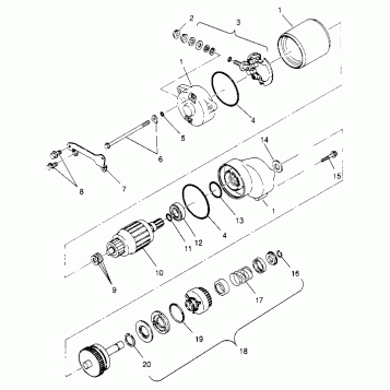 STARTING MOTOR 6x6 300 W948730 (4926792679D009)