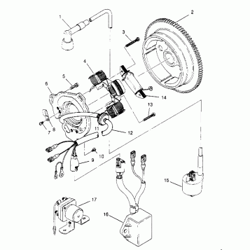 MAGNETO ASSEMBLY 6x6 300 W948730 (4926792679D010)