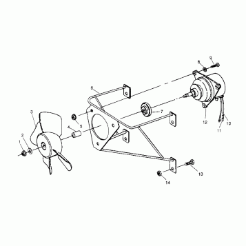 FAN ASSEMBLY 6x6 300 W948730 (4926792679D011)
