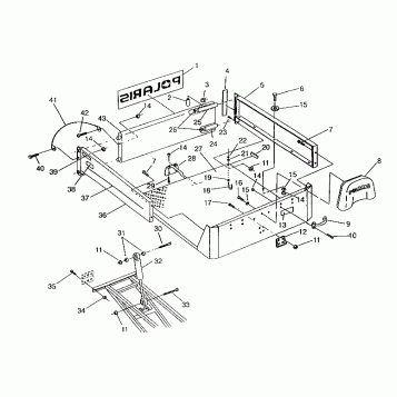 REAR BED MOUNTING 6x6 400L, SWEDISH S948740 and  NORWEGIAN N948740 (4926812681005A)