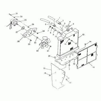 COOLING SYSTEM 6x6 400L, SWEDISH S948740 and  NORWEGIAN N948740 (4926812681007A)