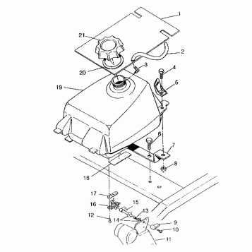 FUEL TANK ASSEMBLY 6x6 400L, SWEDISH S948740 and  NORWEGIAN N948740 (4926812681009A)