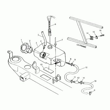 OIL TANK ASSEMBLY 6x6 400L, SWEDISH S948740 and  NORWEGIAN N948740 (4926812681010A)