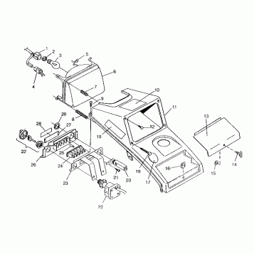 HEADLIGHT ASSEMBLY 6x6 400L, SWEDISH S948740 and  NORWEGIAN N948740 (4926812681011A)