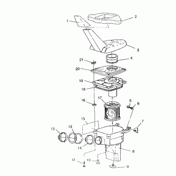 AIR BOX ASSEMBLY 6x6 400L, SWEDISH S948740 and  NORWEGIAN N948740 (4926812681012A)