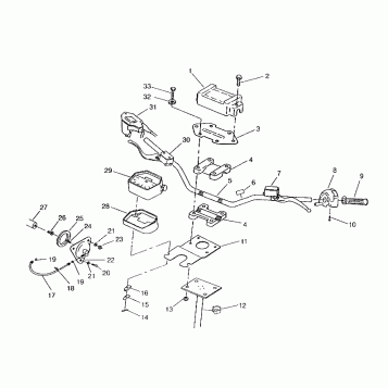 STEERING - HANDLEBAR 6x6 400L, SWEDISH S948740 and  NORWEGIAN N948740 (4926812681019A)